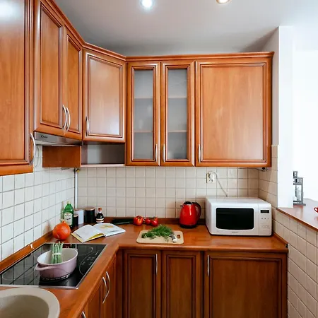 公寓 Plac Konstytucji 6 Orange - Dla 4 Osob - Bezplatny Parking - Free Parking - Piekny Widok Na Panorame Warszawy 华沙